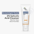 Salyzap Salicylic Acid Face Wash for Acne-Prone Skin, Soap-Free Daily Cleanser, 60g