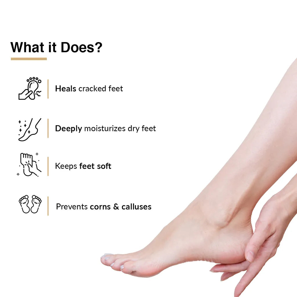 Foot Cream For Dry & Cracked Feet, Moisturizes and Soothes Feet, Heel Repair Paraben & Sulphate Free, All Skin Types 60 ML