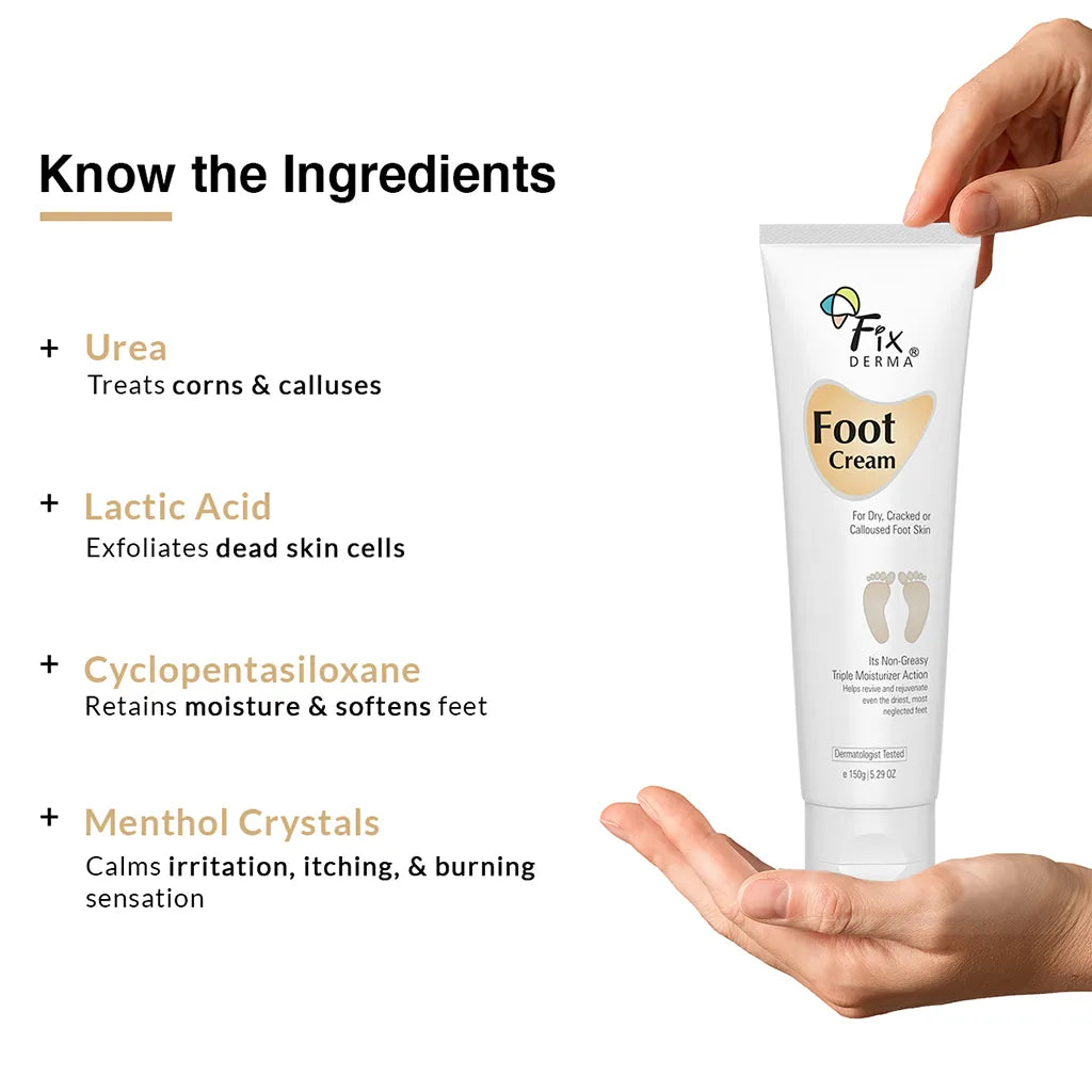 Foot Cream For Dry & Cracked Feet, Moisturizes and Soothes Feet, Heel Repair Paraben & Sulphate Free, All Skin Types 60 ML