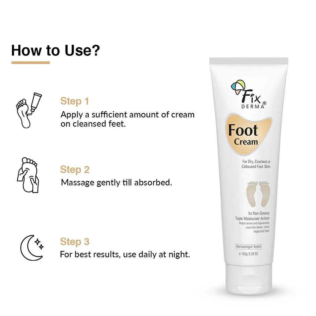 Foot Cream For Dry & Cracked Feet, Moisturizes and Soothes Feet, Heel Repair Paraben & Sulphate Free, All Skin Types 60 ML